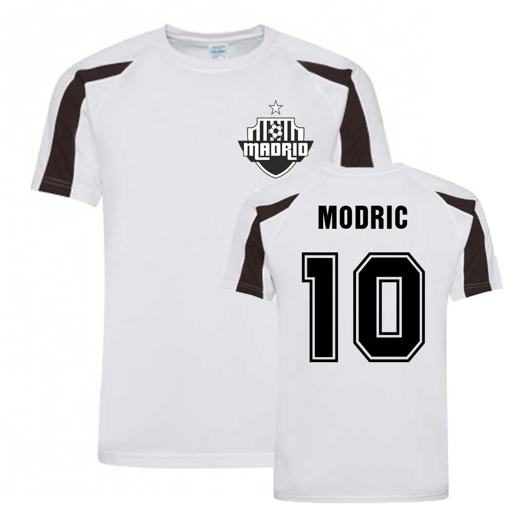 Luka Modric Madrid Sports Training Jersey (White)._0