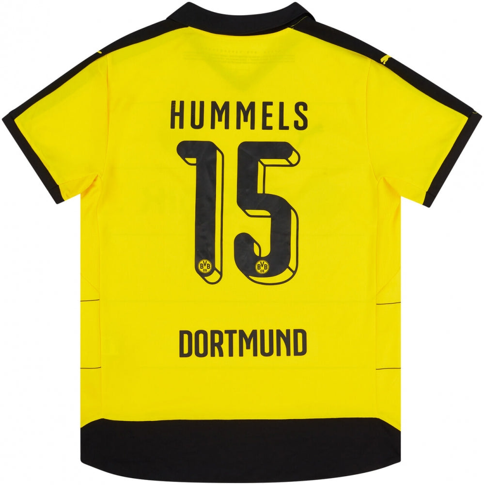 Borussia Dortmund 2015-16 Home Shirt (Hummels #15) (Excellent)_0