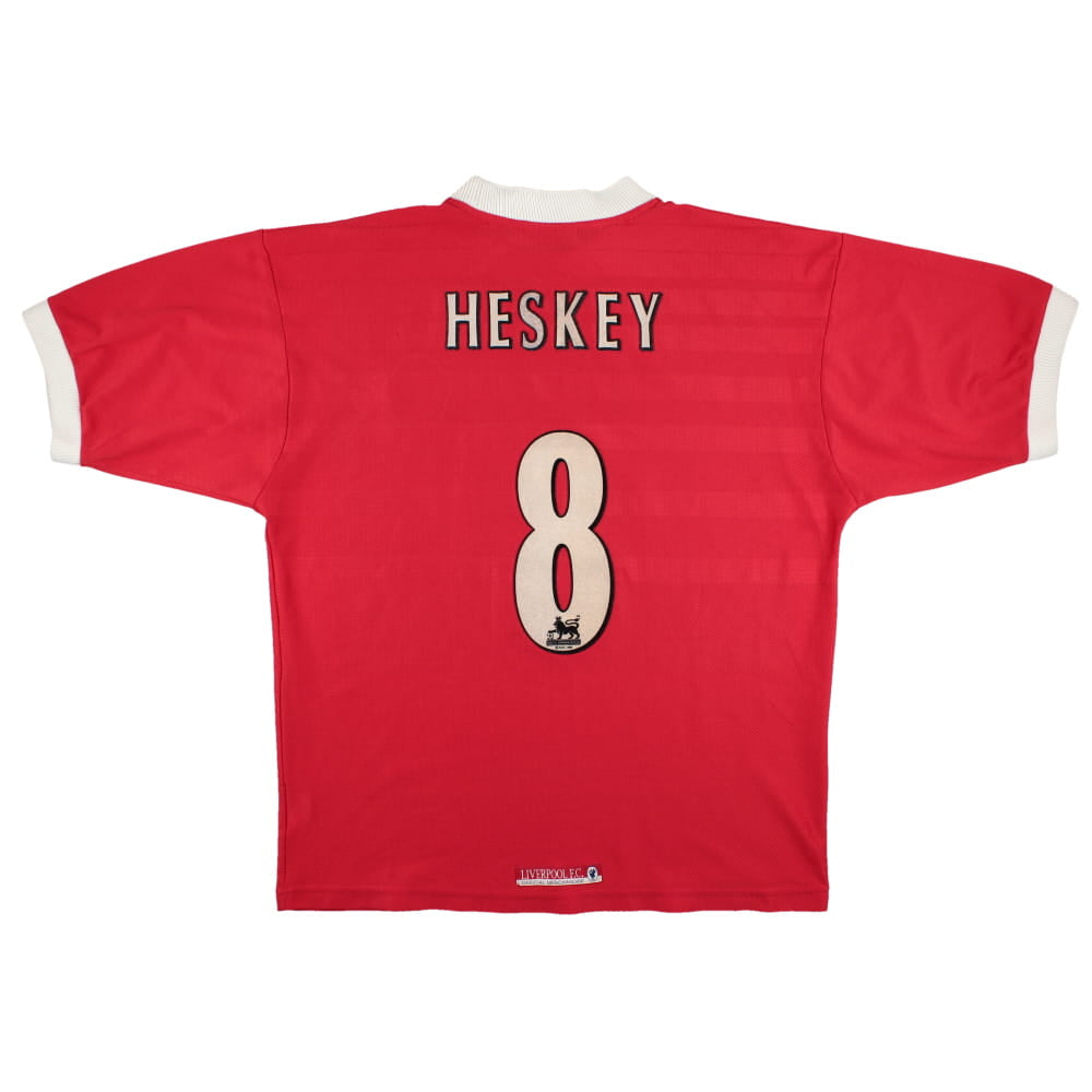Liverpool 1998-00 Home Shirt (Heskey #8) (L) (Very Good)_0