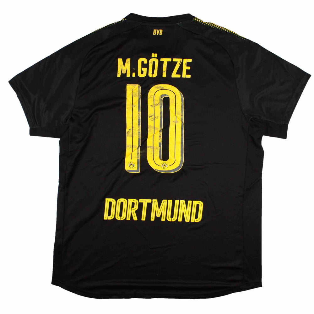 Borussia Dortmund 2017-18 Away Shirt (XL) Gotze #10 (Good)_0