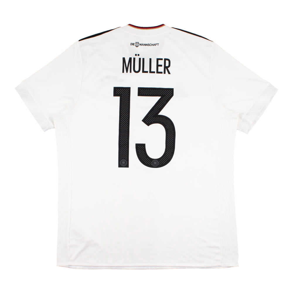 Germany 2017 Confederations Cup Home Shirt (L) Muller #13 (Good)_0