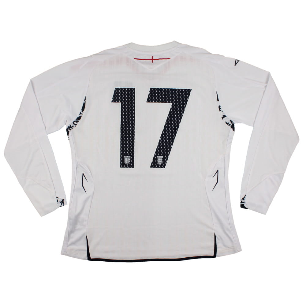 England 2007-09 Long Sleeve Home Shirt (Womans - 16) #17 (Excellent)_0