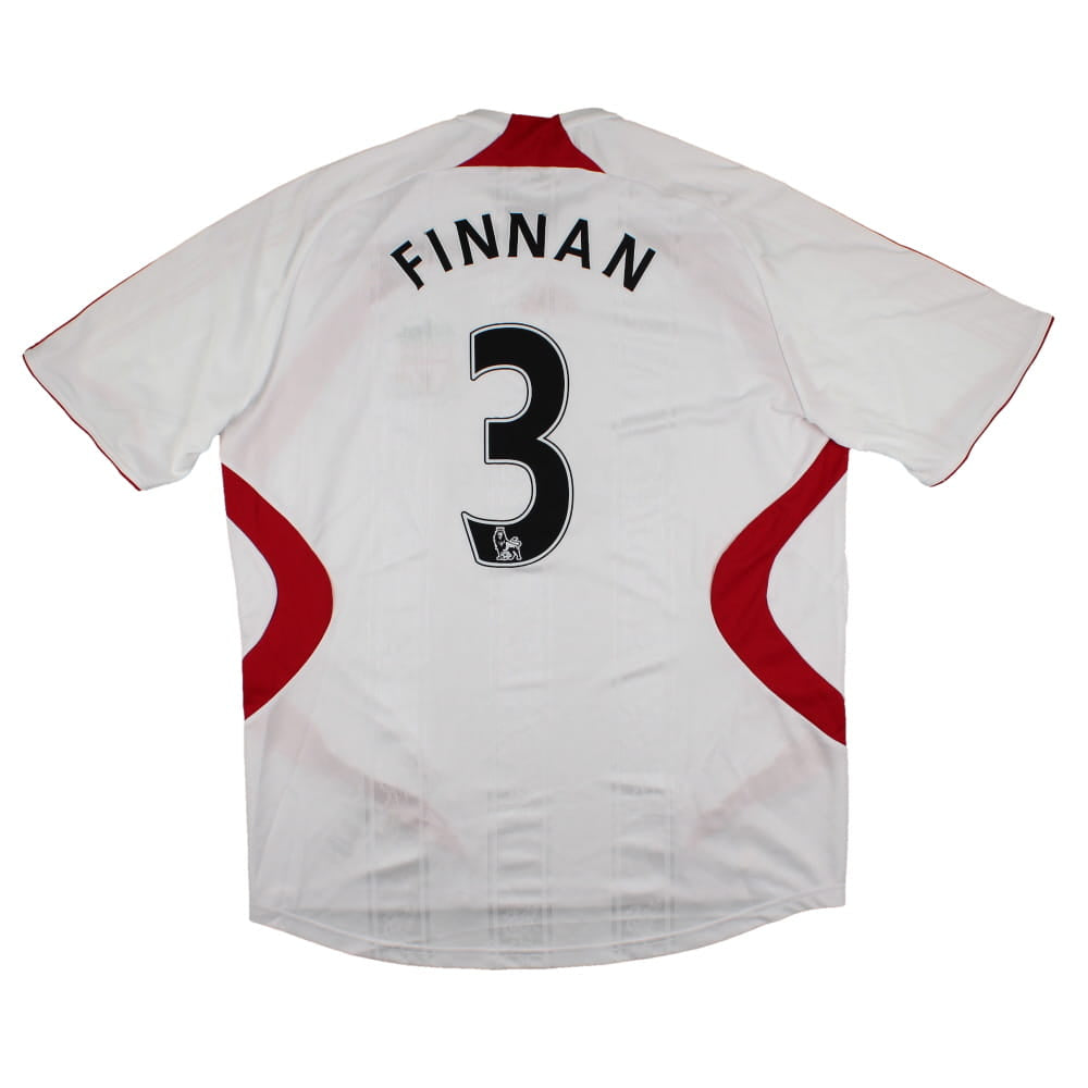 Liverpool 2007-08 Away Shirt (XL) Finnan #3 (Very Good)_0
