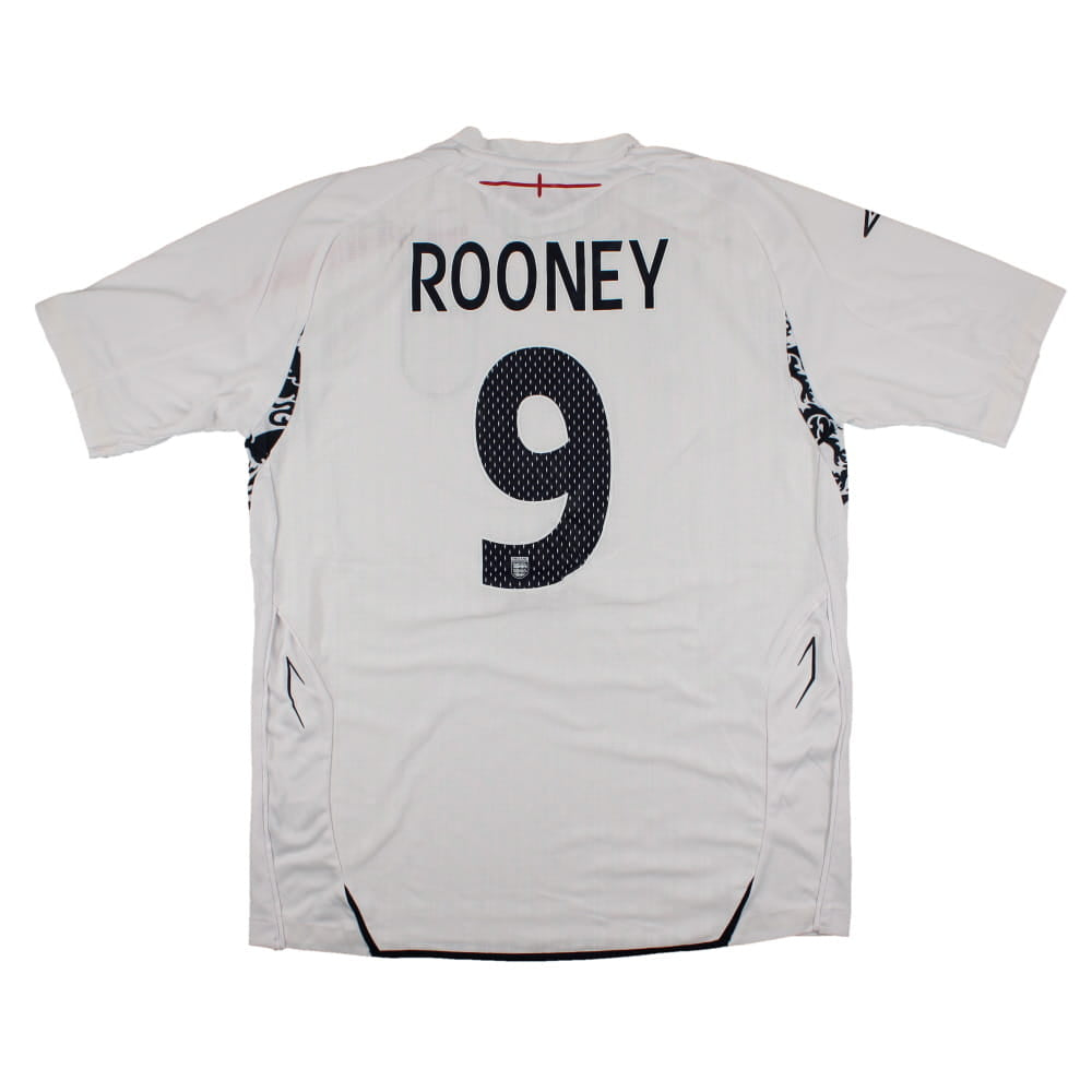 England 2007-09 Home Shirt (L) Rooney #9 (Excellent)_0