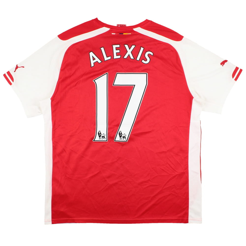 Arsenal 2014-15 Home Shirt (XL) Alexis #17 (Excellent)_0