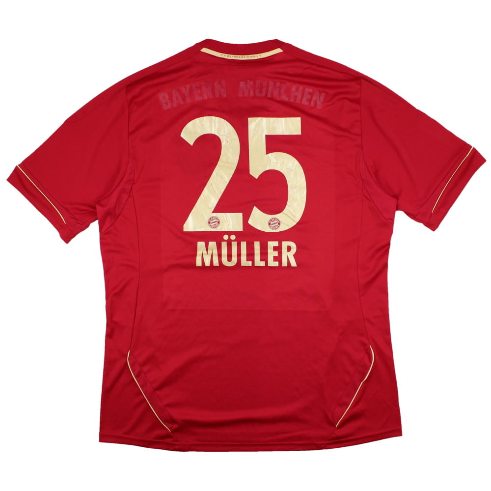 Bayern Munich 2011-13 Home Shirt (XL) Muller #25 (Good)_0