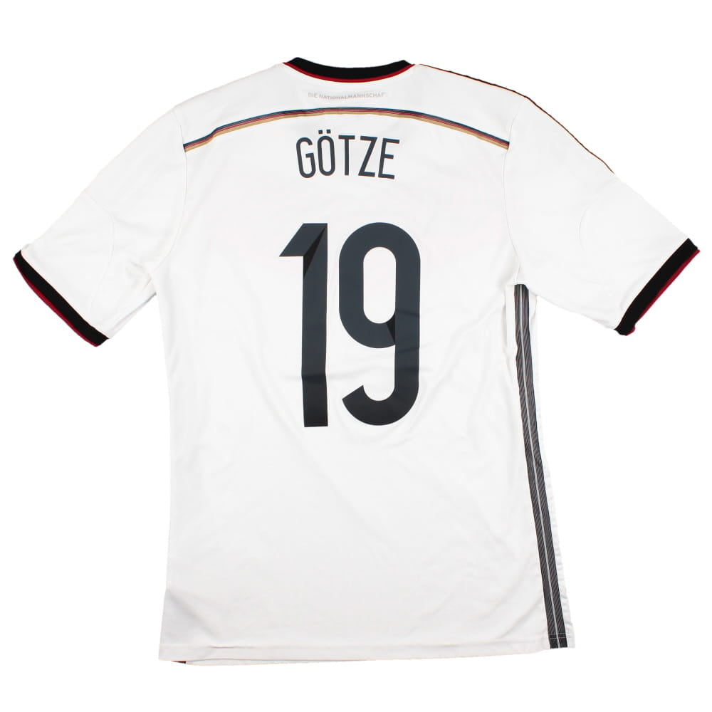 Germany 2014 Home Shirt (M) Gotze #19 (Very Good)_0