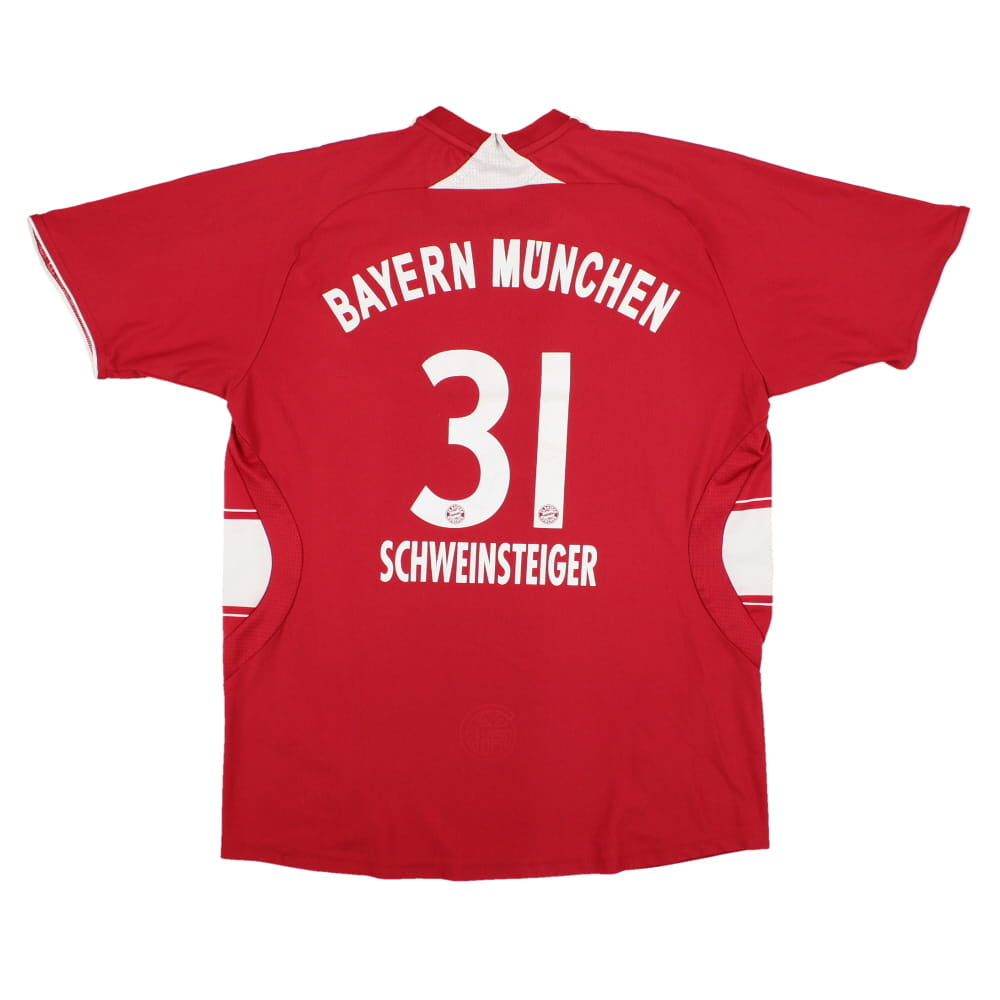 Bayern Munich 2007-09 Home Shirt (XL Boys) Schweinsteiger #31 (Good)_0