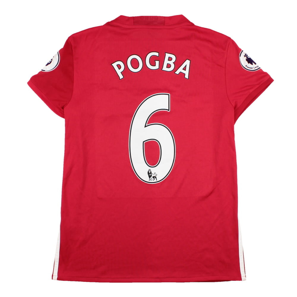 Manchester United 2016-17 Home Shirt (Womens 12) Pogba #6 (Very Good)_0