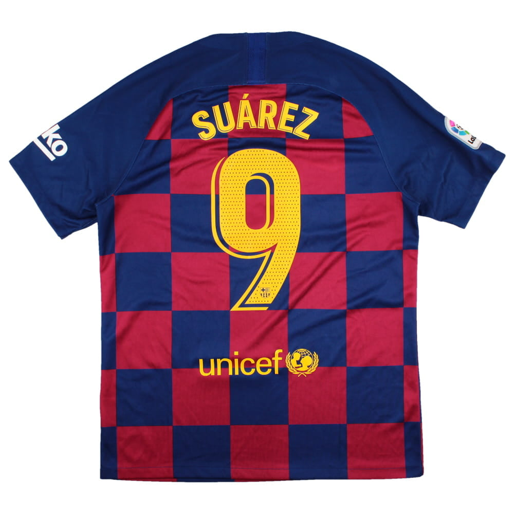 Barcelona 2019-20 Home Shirt (L) Suarez #9 (Excellent)_0