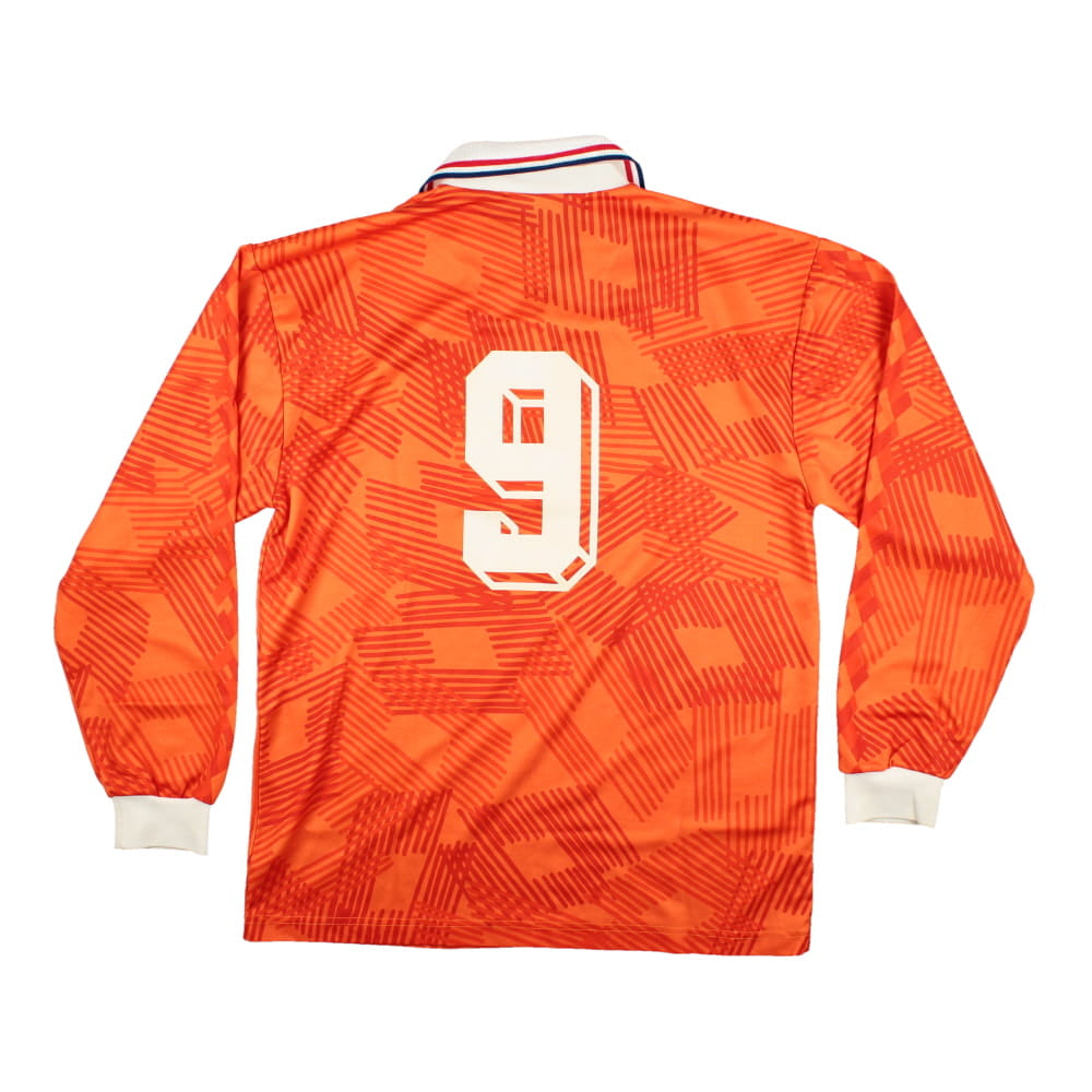 Holland 1992-94 Long Sleeve Home Shirt (#9) (L) (Excellent)_0