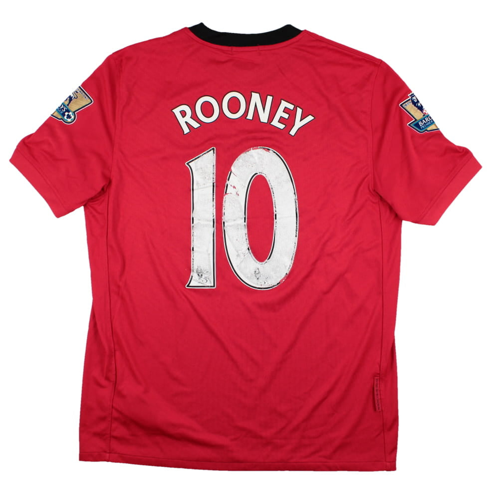 Manchester United 2009-10 Home Shirt (Rooney #10) (M) (Good)_0