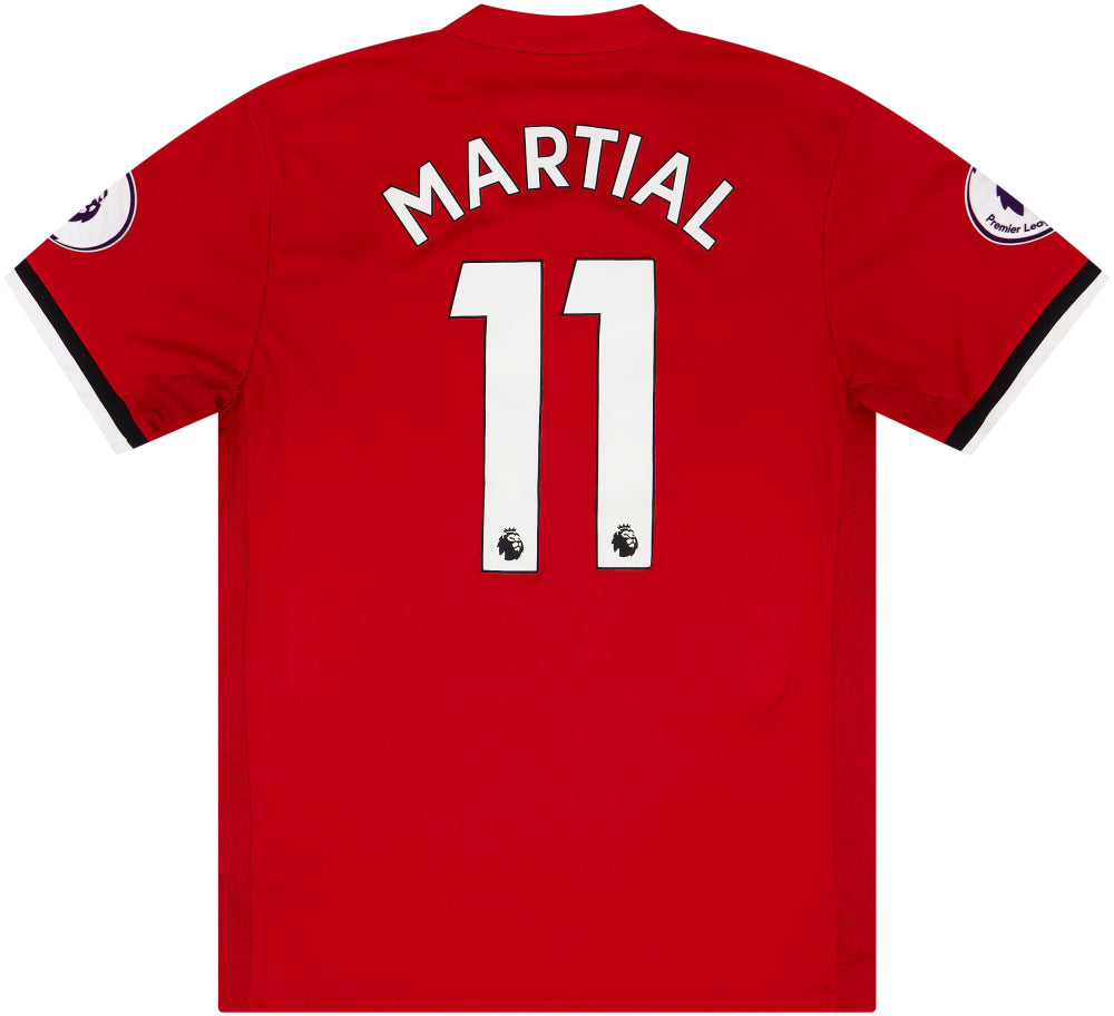 Manchester United 2017-18 Home Shirt (Martial #11) (L) (Good)_0