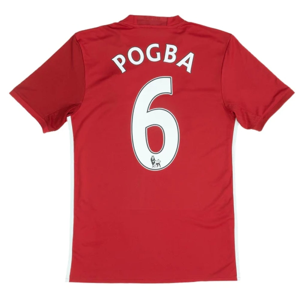 Manchester United 2016-17 Home Shirt (Pogba #6) (S) (Good)_0
