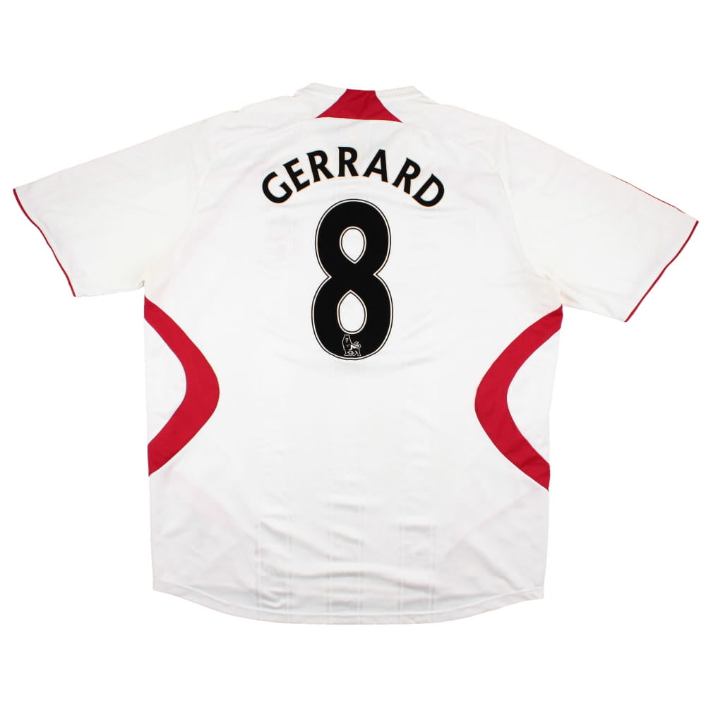 Liverpool 2007-08 Away Shirt (3XL) Gerrard #8 (Fair)_0