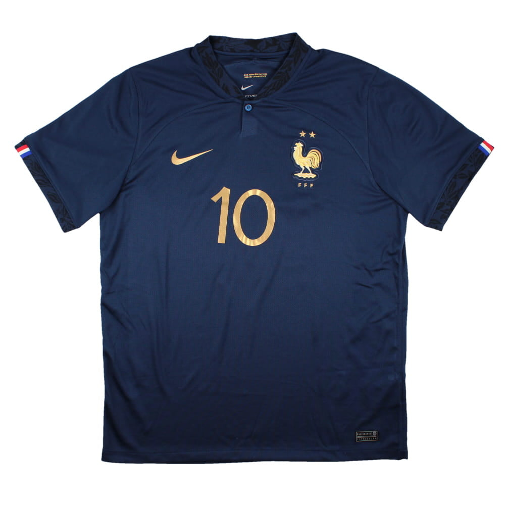 France 2022-23 Home Shirt (L) Mbappe #10 (Excellent)_1