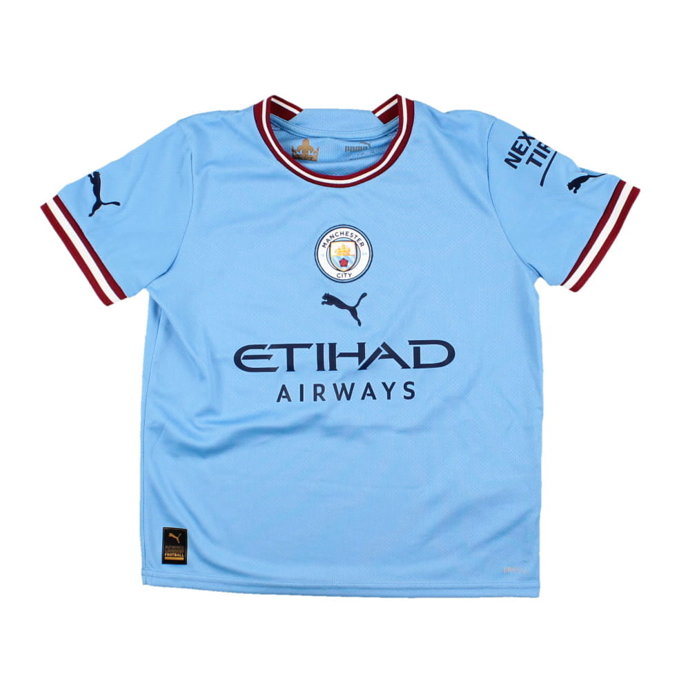 Manchester City 2022-23 Home Shirt (SB 9-10) (Haaland #9) (Excellent)_1