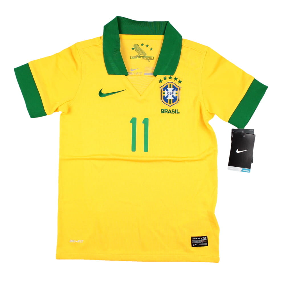 Brazil 2013-14 Home Shirt (SB) Neymar #11 (Mint)_1
