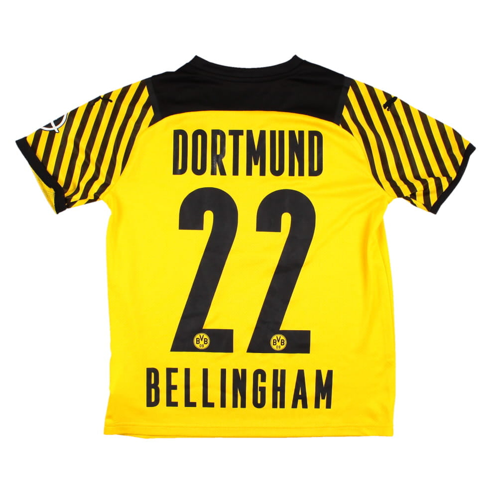 Borussia Dortmund 2021-22 Home Shirt (11-12y) Bellingham #22 (Excellent)_0