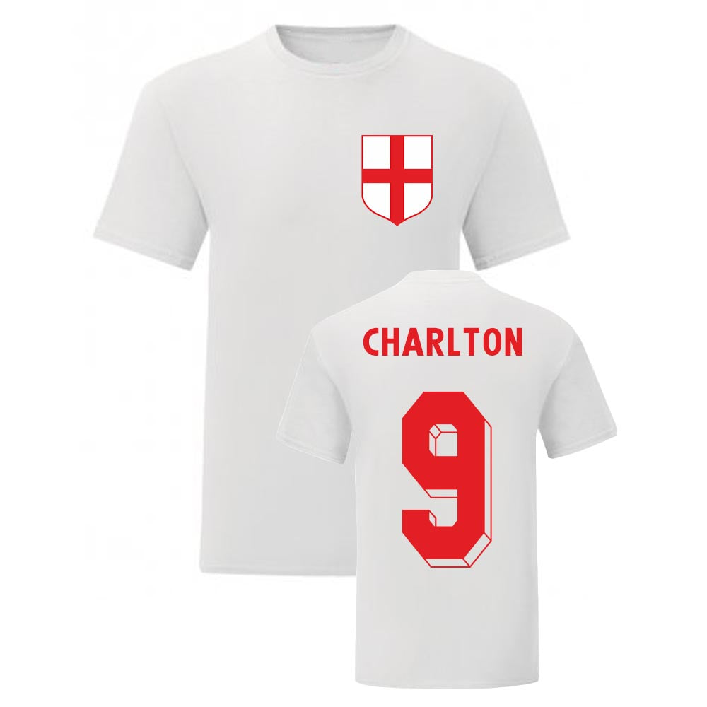 Bobby Charlton England National Hero Tee (White)_0