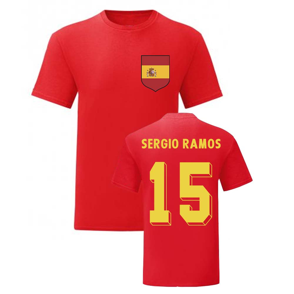 Sergio Ramos Spain National Hero Tee (Red)_0