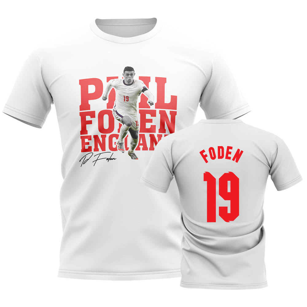 Phil Foden England Player Tee (White)_0