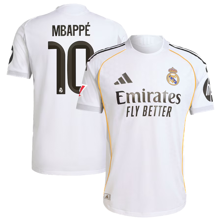 Real Madrid 2025/26 MBAPPE 10 Home Jersey
