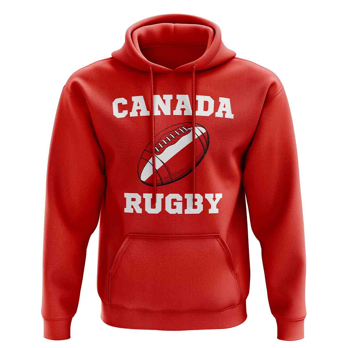 Canada Rugby Ball Hoody (Red)_0