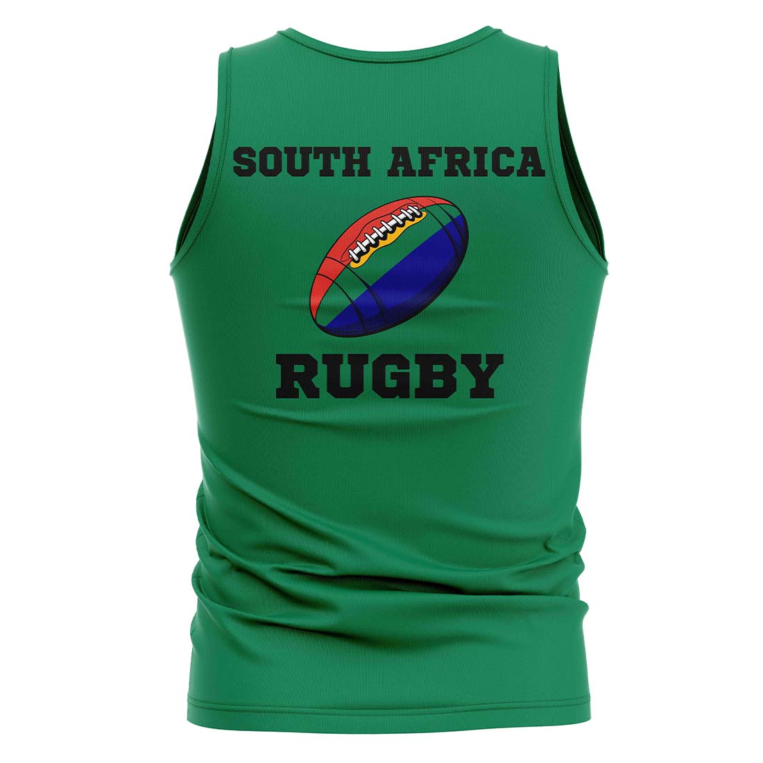 South Africa Rugby Ball Tank Top (Green)_0