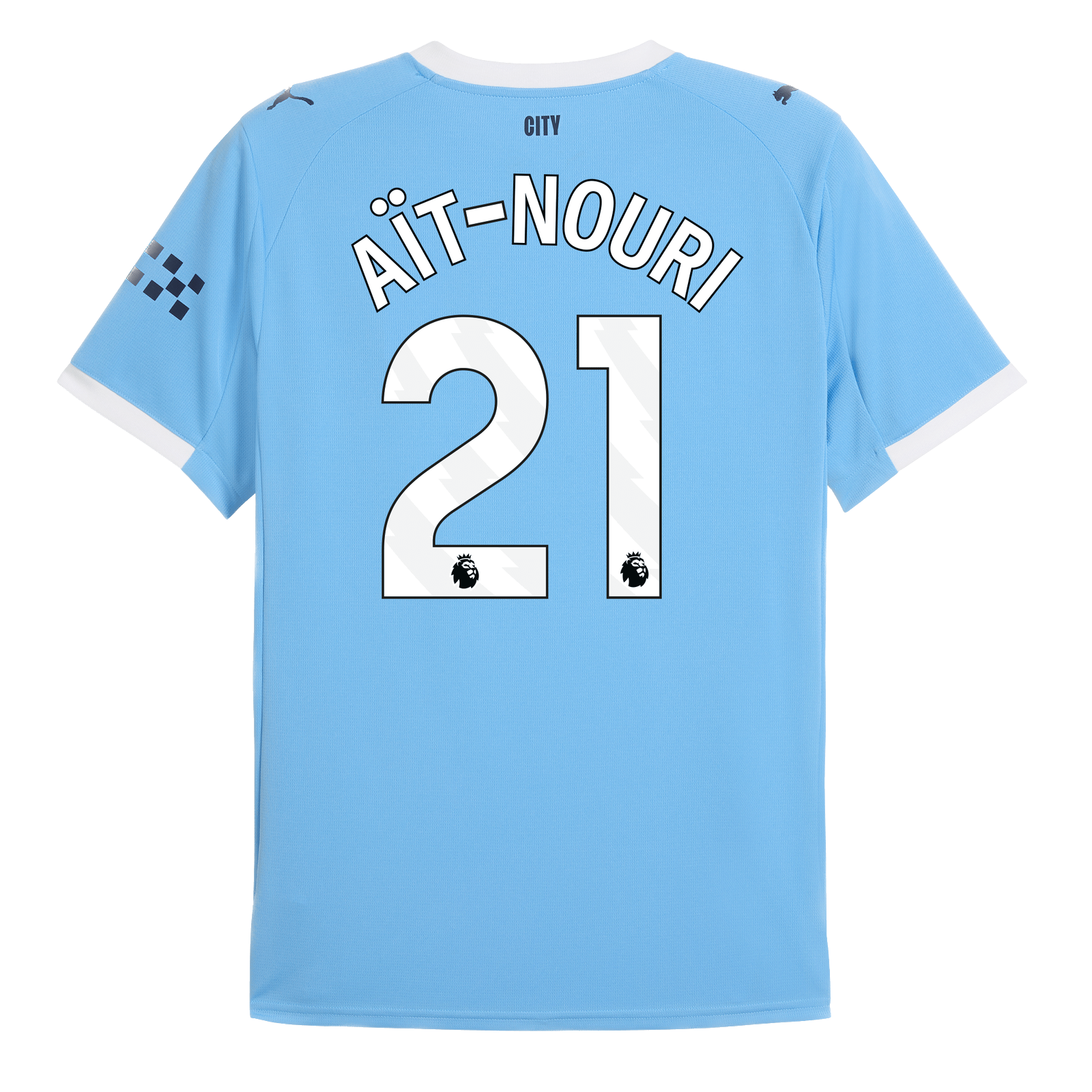Man City 2025/26 Nouri 21 Home Player Jersey