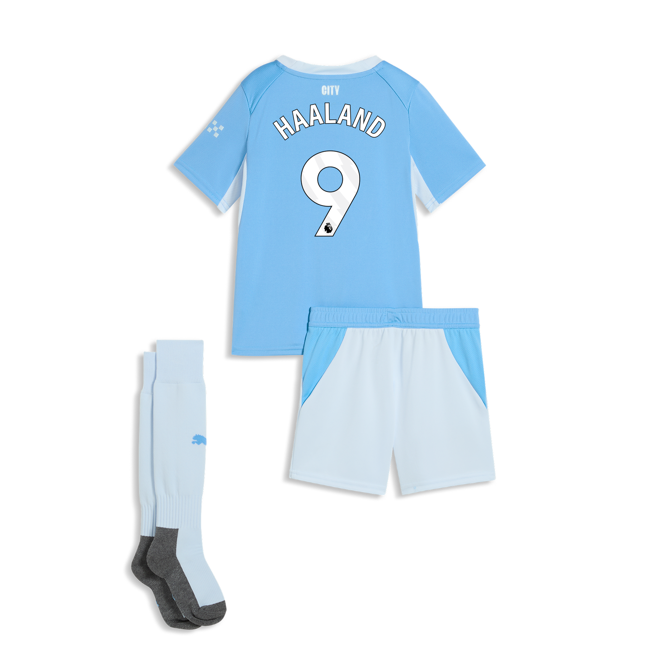 Man City 2026/27 Haaland 9 Home Kids Kit