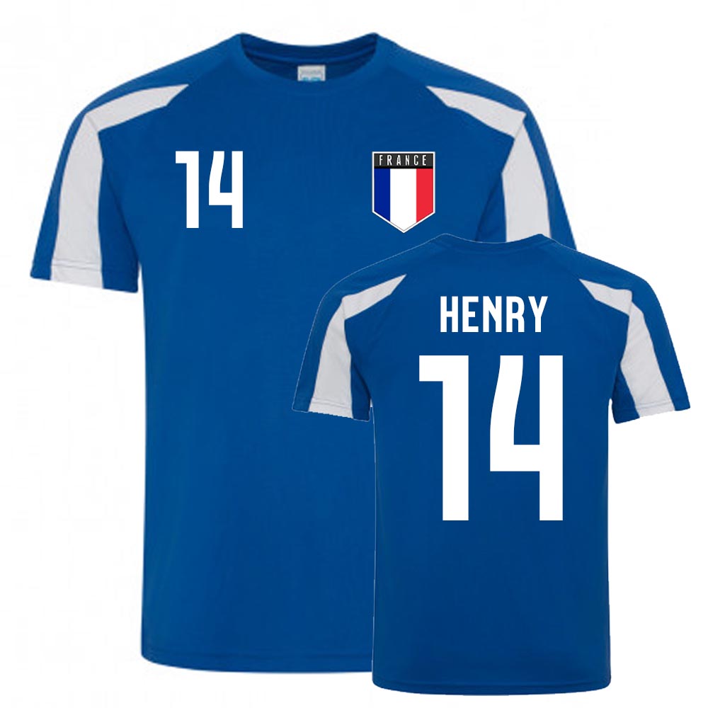 Thierry Henry France Sports Training Jersey (Blue-White)_0