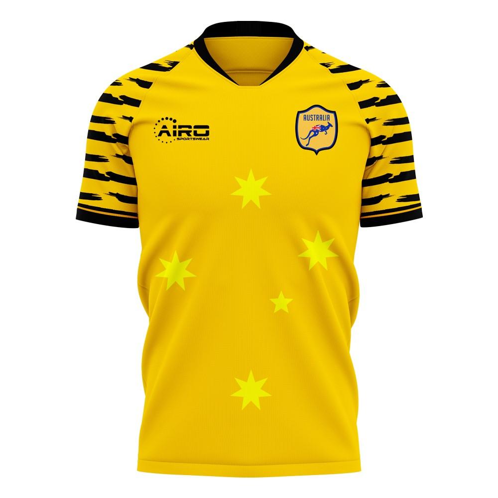 Australia 2023-2024 Home Concept Football Kit (Libero) - Kids_0