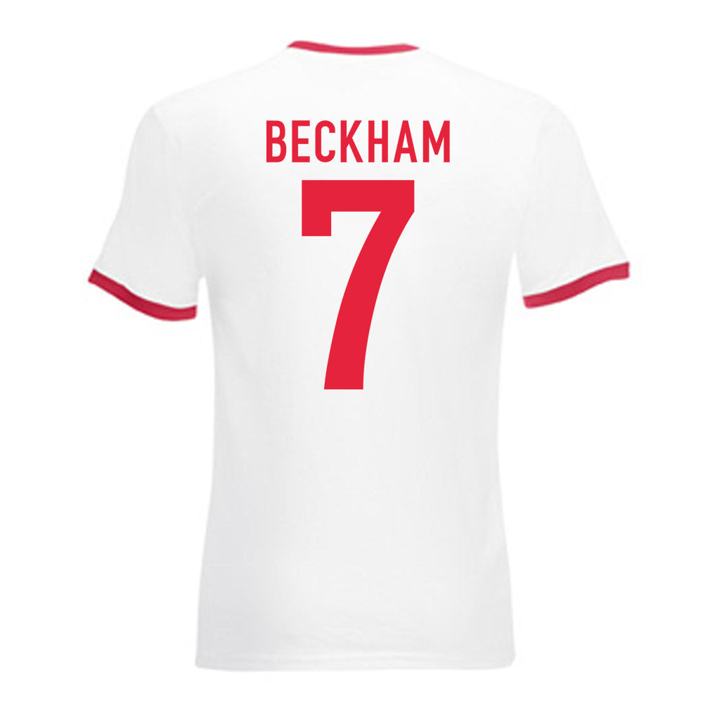 David Beckham England Ringer Tee (white-red)_0