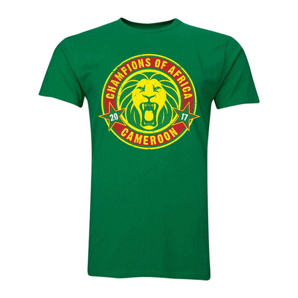 Cameroon African Nations Winners T-Shirt (Green) - Kids_0