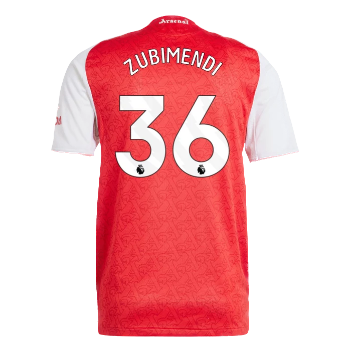 Arsenal 2025/26 Zubimendi 36 Home Jersey