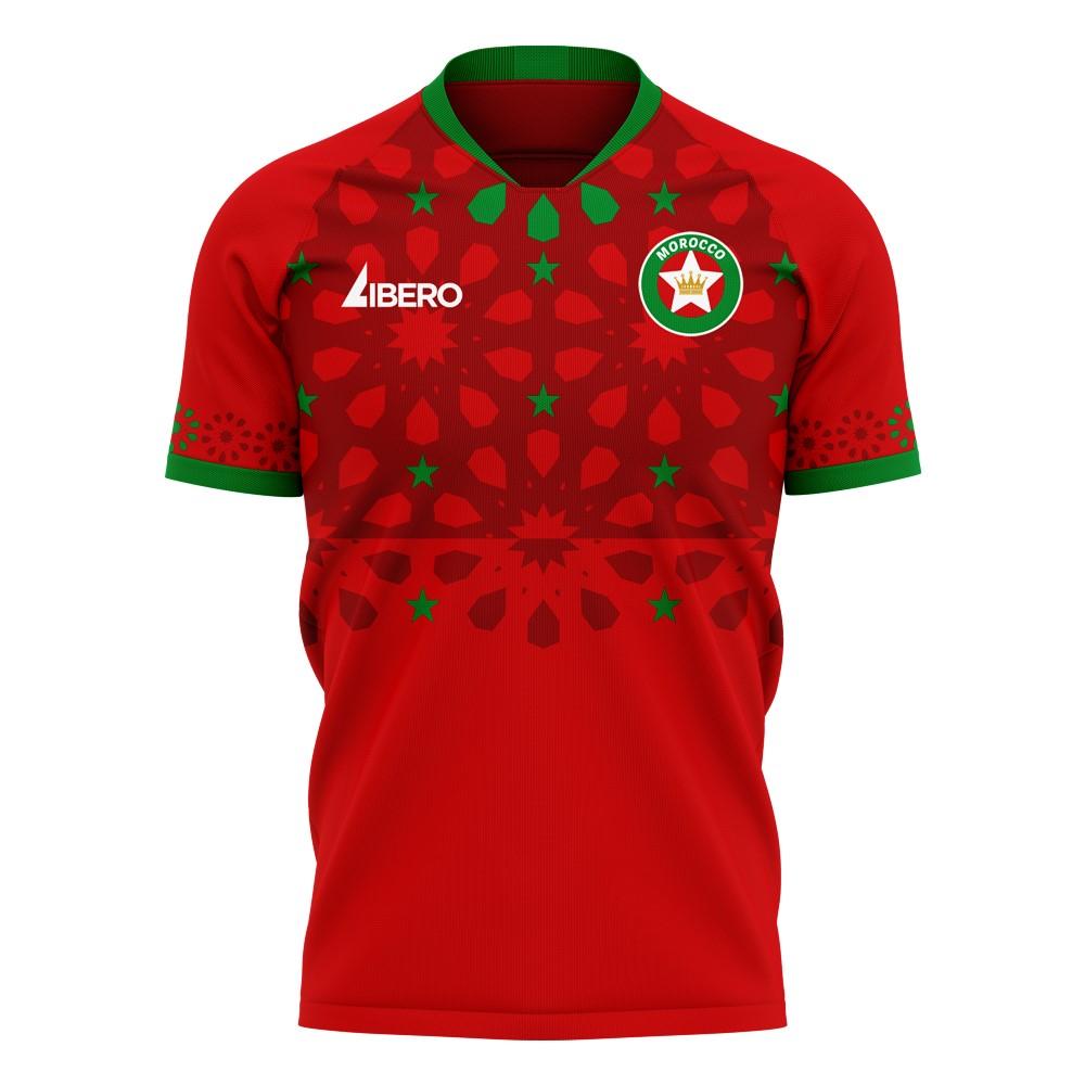 Morocco 2023-2024 Away Concept Football Kit (Libero) - Baby_0