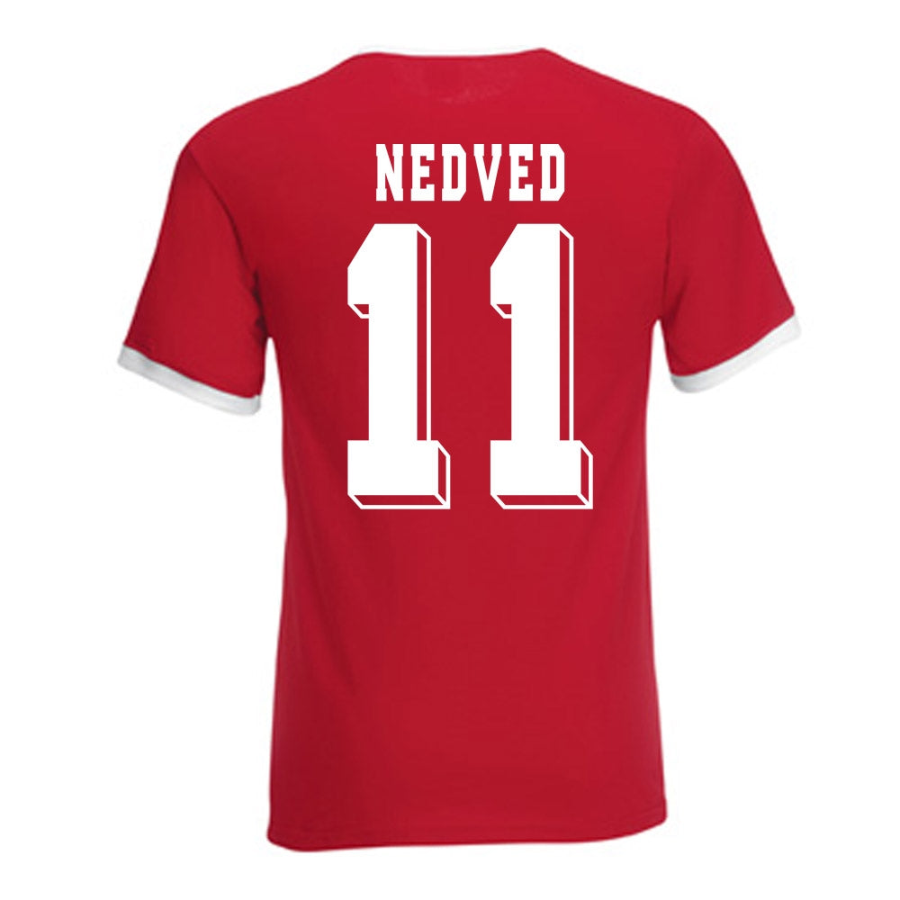 Pavel Nedved Czech Republic Ringer Tee (red)_0