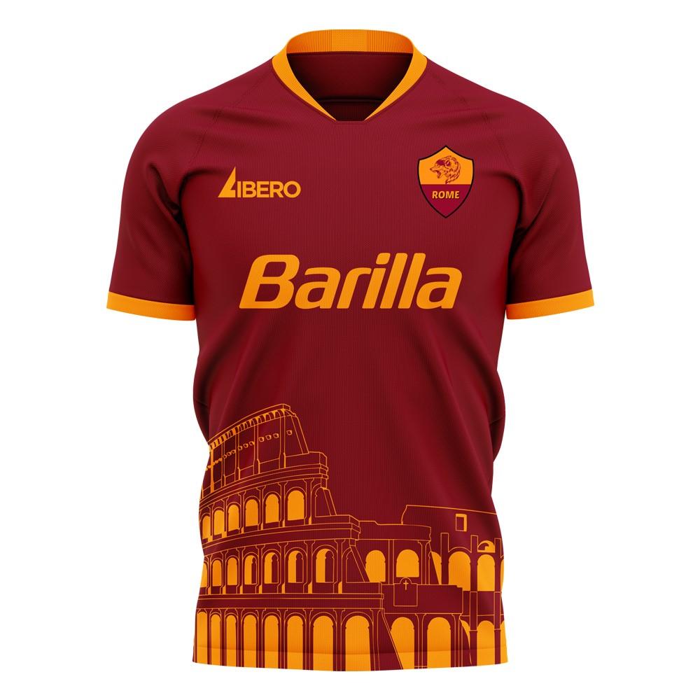 Roma 2023-2024 Home Concept Football Kit (Libero)_0