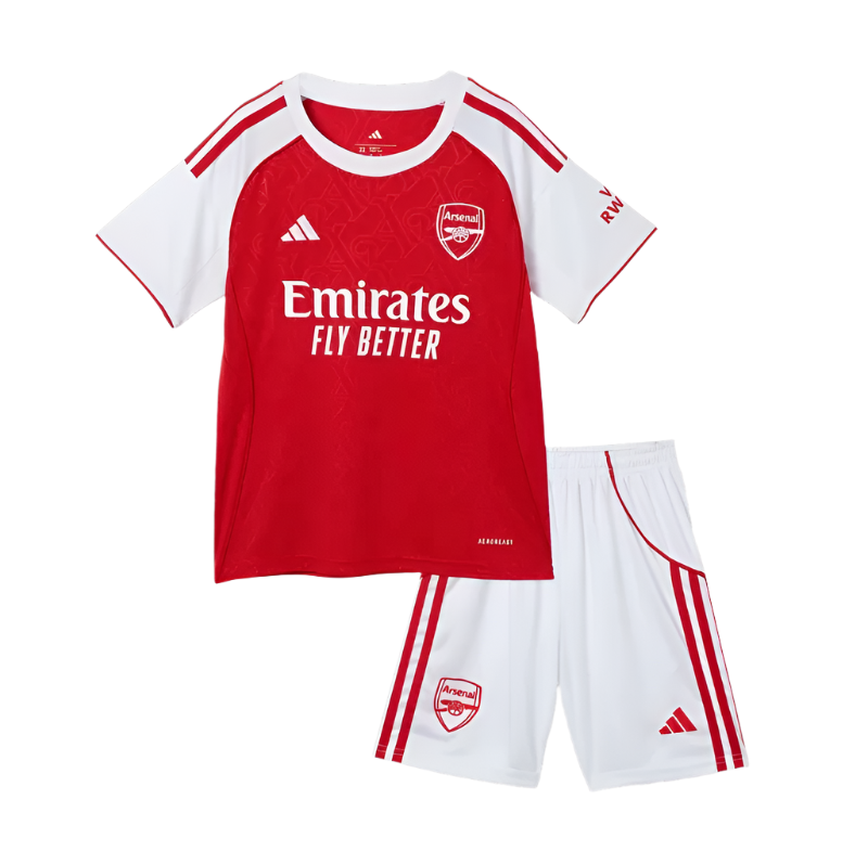Arsenal 2025/26 Home Kids Kit