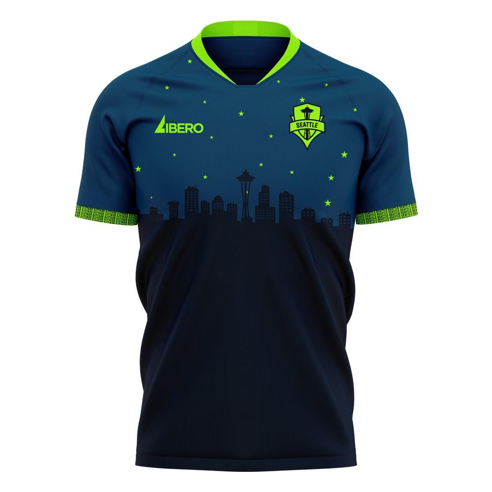 Seattle Sounders 2023-2024 Away Concept Football Kit (Libero) - Kids_0