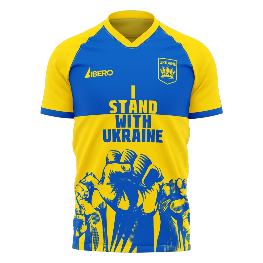 I Stand With Ukraine Concept Football Kit (Libero)_0
