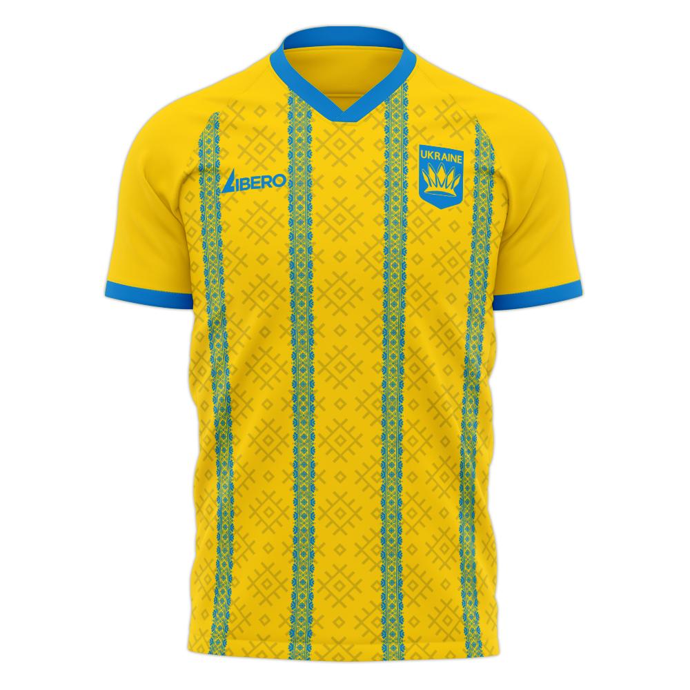 Ukraine 2023-2024 Home Concept Football Kit (Libero) - Adult Long Sleeve_0