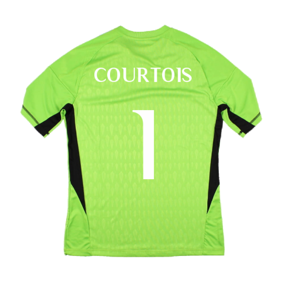 2023-2024 Real Madrid Home Goalkeeper Shirt (Solar Green) - Kids (COURTOIS 1)_2