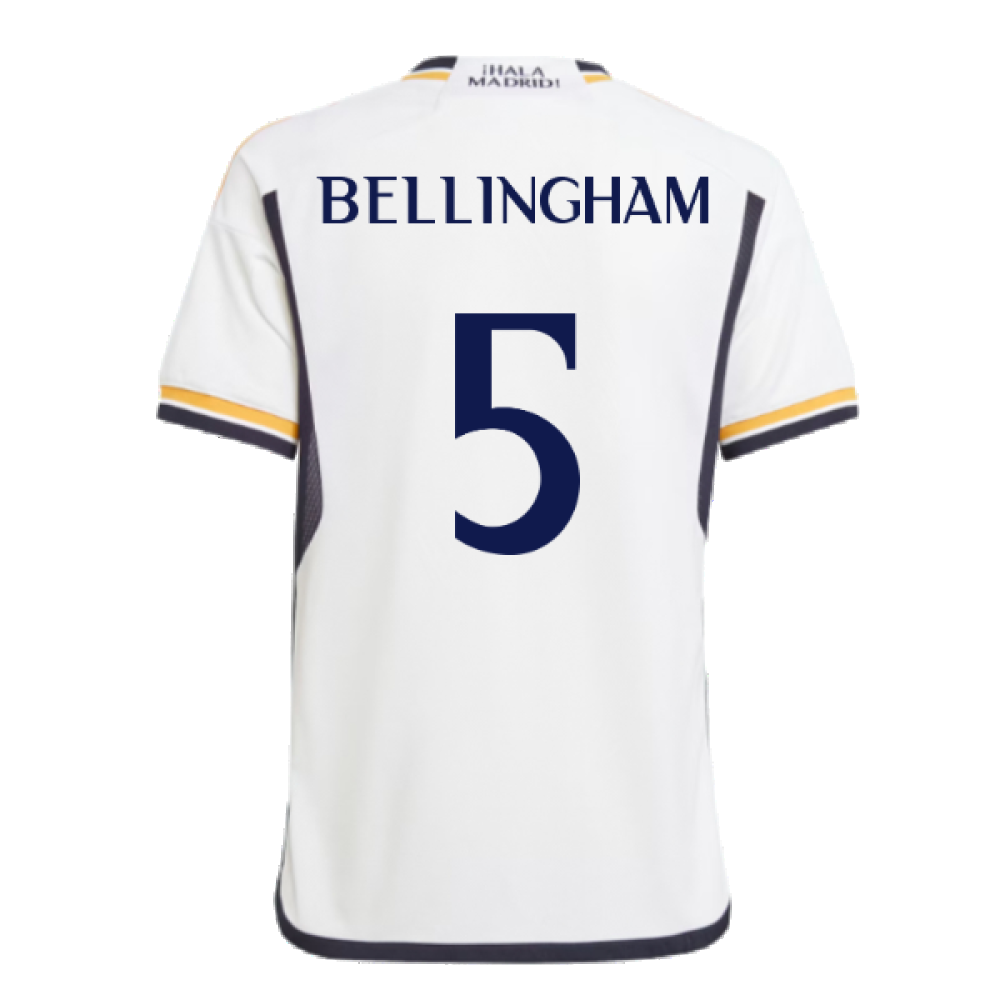 2023-2024 Real Madrid Home Youth Kit (Bellingham 5)_2