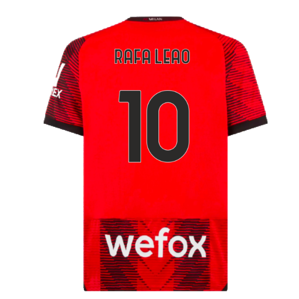 2023-2024 AC Milan Home Shirt (Rafa Leao 10)_2