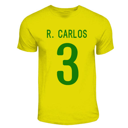 Roberto Carlos Brazil Hero T-shirt (yellow)_0