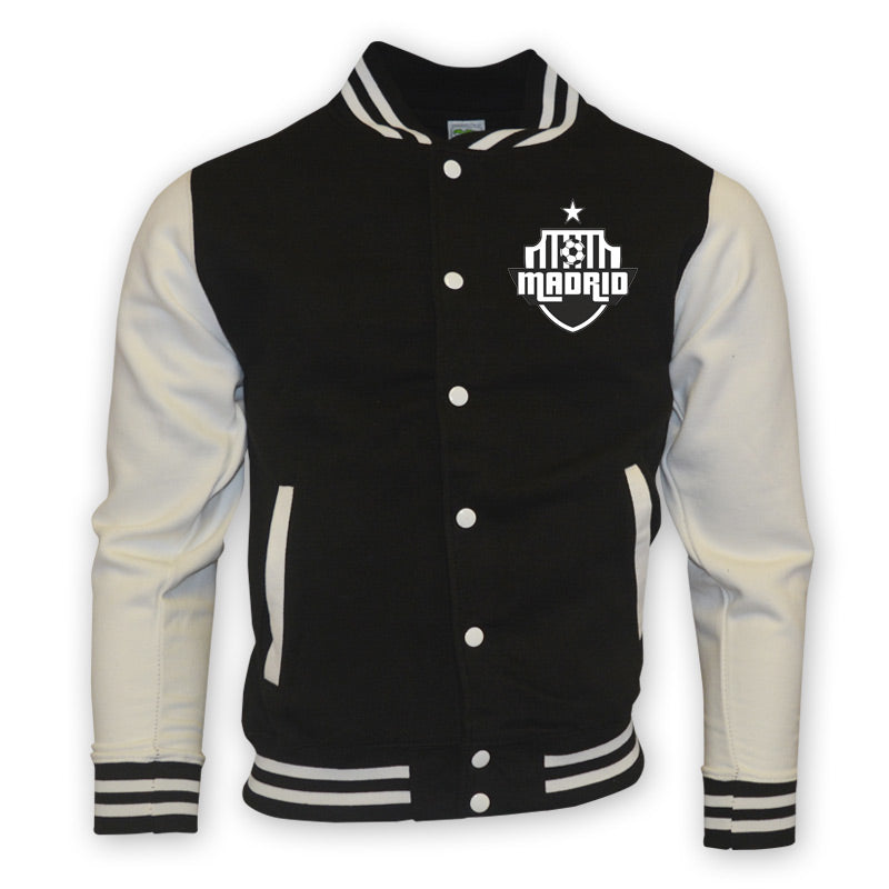 Real Madrid College Baseball Jacket (black) - Kids_0