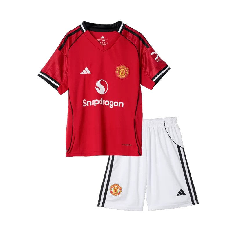 Manchester United 2025/26 Home Kids Kit