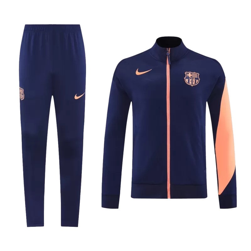 Barcelona 2025/26 Jacket Tracksuit - Navy & Orange